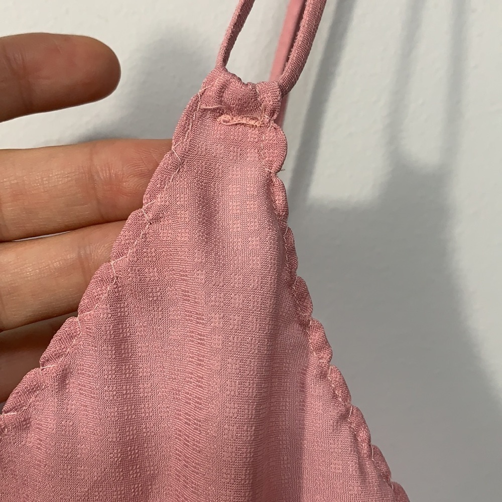 Formfit | Vintage Teddy Surplice Cami Wedding Lingerie Romper Dusty Rose Pink - Picture 8 of 13
